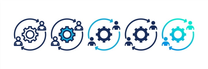 Shift Multi Style Icon Set