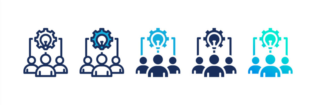 Collaborative Multi Style Icon Set