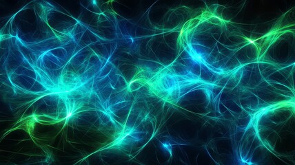 Fototapeta premium Abstract Blue Particle Grid Connection