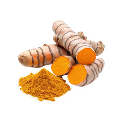 Fresh Turmeric Root and Powder - Aromatic Spice, Culinary Ingredient, and Health Supplement