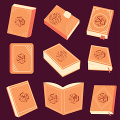 The Holy Qurans Illustration Islamic Books