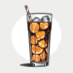 cold soda drink vector for design purposes