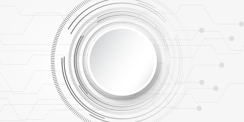 Obraz premium Abstract technological background concept with various technology elements. Vector illustration