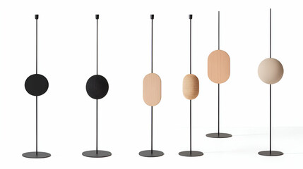 Isolated wooden spoon and fork, kitchen tools hanging on a rope against a white background