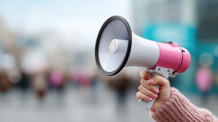 Powerful Pink Megaphone for Events and Promotions