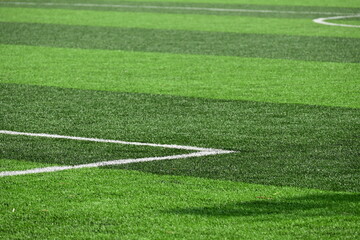 Obraz premium artificial green grass background for playground