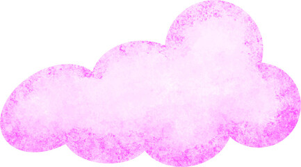 Pink Cloud Watercolor Illustration