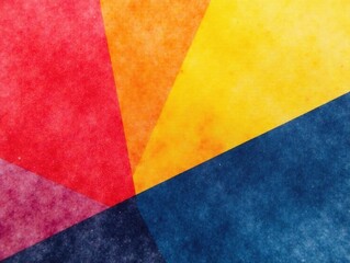 Abstract coral, yellow, and dark watercolor blend, diagonal geometric shapes , yellow, background, artistic