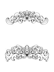 vintage floral frame