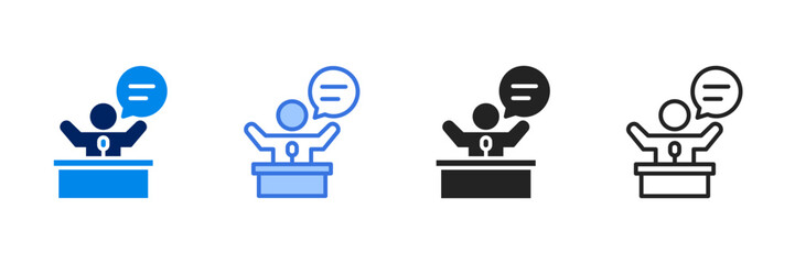 Speaker  Icon Set Different Style Collection 