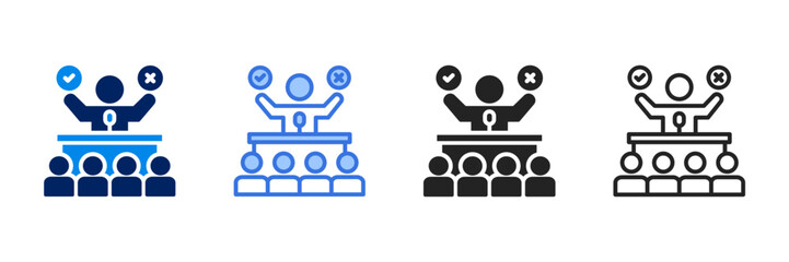Decision Making  Icon Set Different Style Collection 