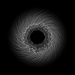 Cosmic Abyss: A Visual Overture to Black Holes and Wormholes, Stirring Contemplation on Meditation and Philosophy in the Realm of Higher Dimensions