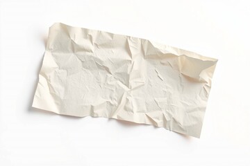 High-Quality torn lined paper note on white background.