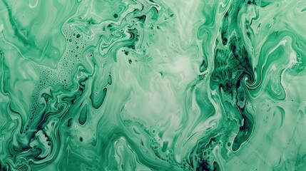 Naklejka premium Close-up of wonderful decorative green marble stone texture featuring intricate veining, vibrant patterns, and luxurious natural aesthetics, perfect for high-end interior design, artistic decoration, 