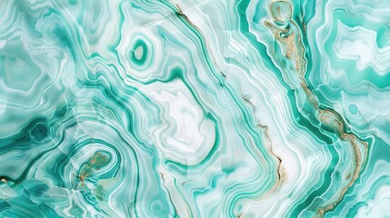 Obraz premium Close-up of wonderful decorative green marble stone texture featuring intricate veining, vibrant patterns, and luxurious natural aesthetics, perfect for high-end interior design, artistic decoration, 