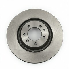 High-quality Automotive Brake Disc Against a White Background
