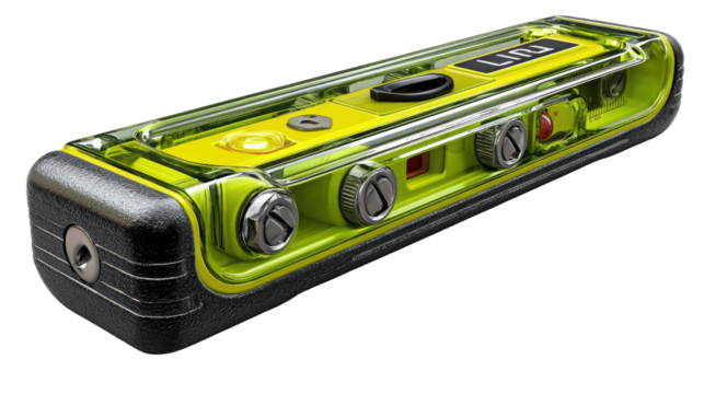 High-Tech Device Display: A vibrant shot highlighting a high-tech, sleek device featuring precise engineering and modern aesthetics.