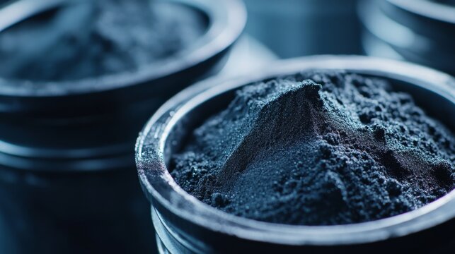 High-Quality Tungsten Disilicide Powder Stored in Industrial Containers
