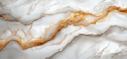 Fototapeta premium Abstract white and gold marble texture