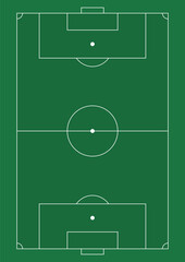 Soccer field in flat style