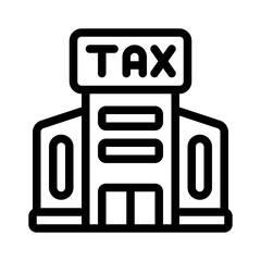 tax office line icon