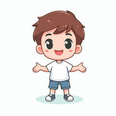 Vector Cartoon Boy