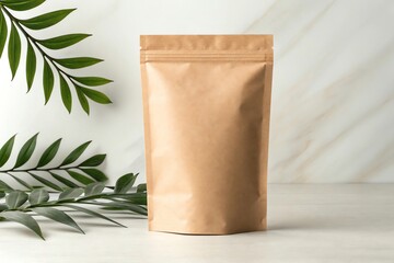 Blank Pouch Mockup for Powdered Products