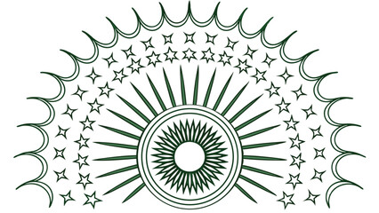 Sunburst starburst vector design element graphic illustration decorative sun stars rays pattern outline 100