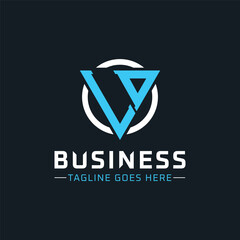 LD Monogram. Modern Initials LD Letter Logo Design with Blue and White Circle. LD Icon for Business Branding and Professional Identity