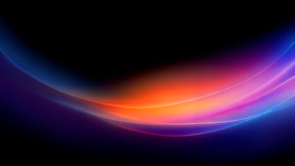 Luminous waves elegantly cascade from an ethereal darkness a breathtaking display of light and shadow creating a mesmerizing abstract artwork perfect for backgrounds and design projects.