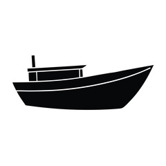 fishing boat vector illustration