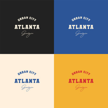 Atlanta Urban City Typography Design