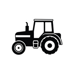 tractor isolated on white