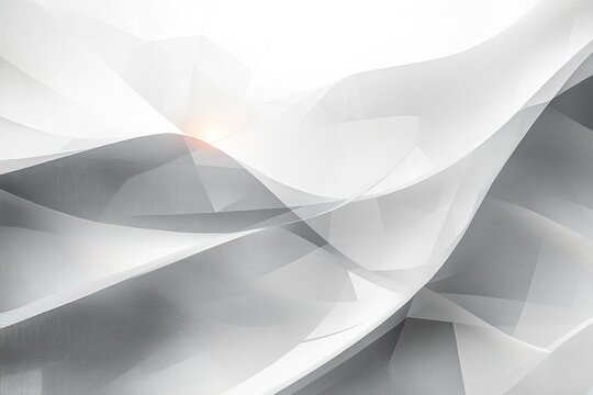 Soft flowing translucent layered waves creating an abstract light and shadow effect with subtle warm glow in grayscale tones - Powered by Adobe