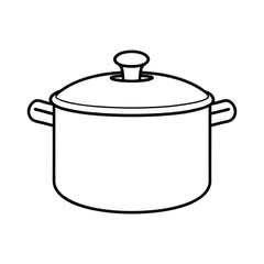 Stainless steel pots and pans with lids for cooking in the kitchen