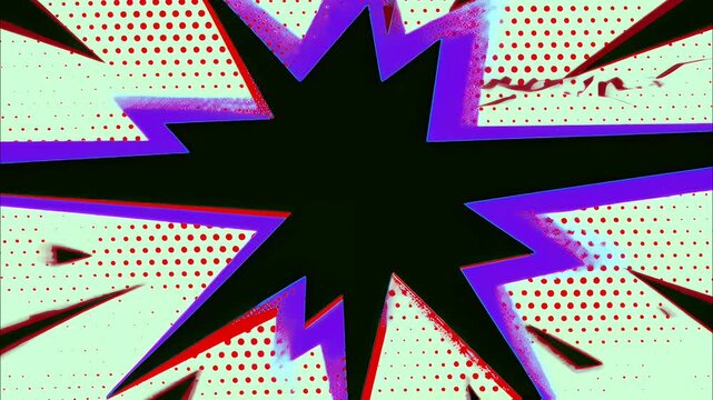 Colorful comic design background with dynamic explosions and vibrant bursts for visual pop art