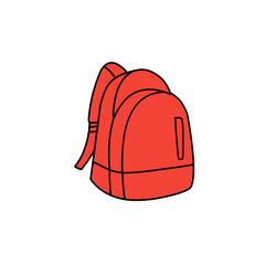 red bag vector icon