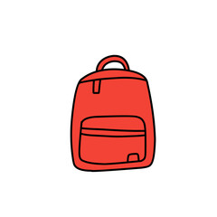 red bag vector icon