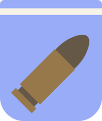 Bullet Evidence Flat Icon