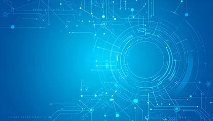 Obraz premium Abstract Technology Background Futuristic Circuit Board Design