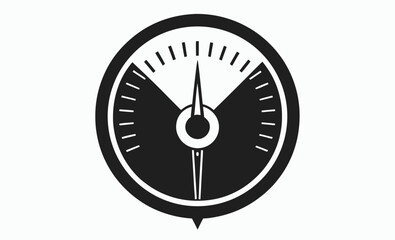 Meat thermometer silhouette, Cooking thermometer icon, Kitchen tool vector, Meat Thermometer Black Vector Silhouette 