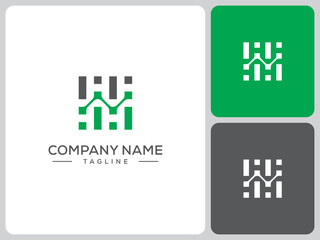vector finance logo grow. logo design