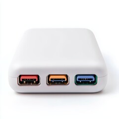 Modern USB Hub with Three Ports for Connectivity and Convenience