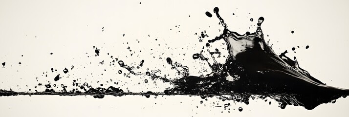 Abstract Black Liquid Splash Dynamic Design Element High Resolution Background Image ink oil art