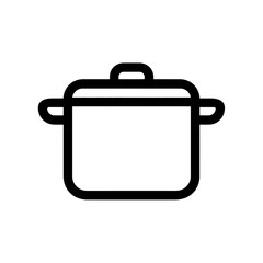 Cookware icon represents cooking process in kitchen interior design