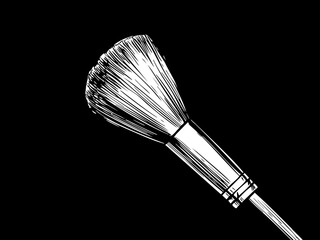 Artistic approach flower brush studio illustration creative environment close-up view artistic expression