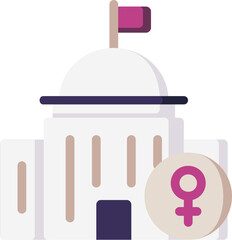 First Lady Flat Icon