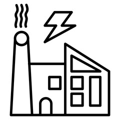 Power Plants Icon Outline