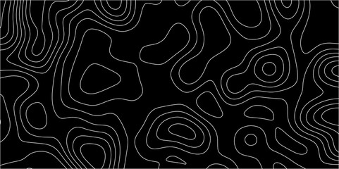 Abstract topographic contours map background, wave paper curved reliefs abstract background. geographic line map Modern design with topographic wavy pattern design for poster. vector illustration.