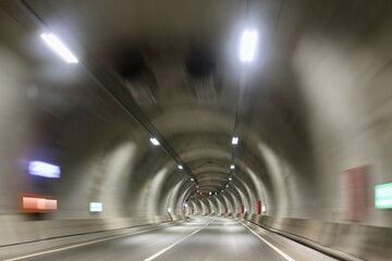 Underground road tunnel. High quality photo